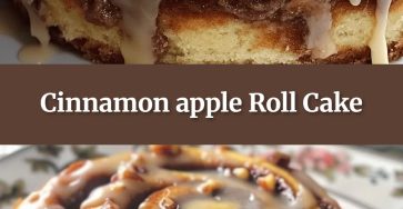 Easy & Delicious Cinnamon Apple Roll Cake with Cream Cheese Frosting