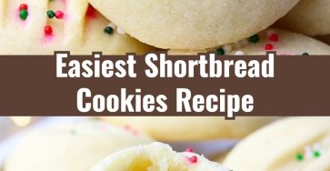 Quick Whipped Christmas Shortbread Cookies