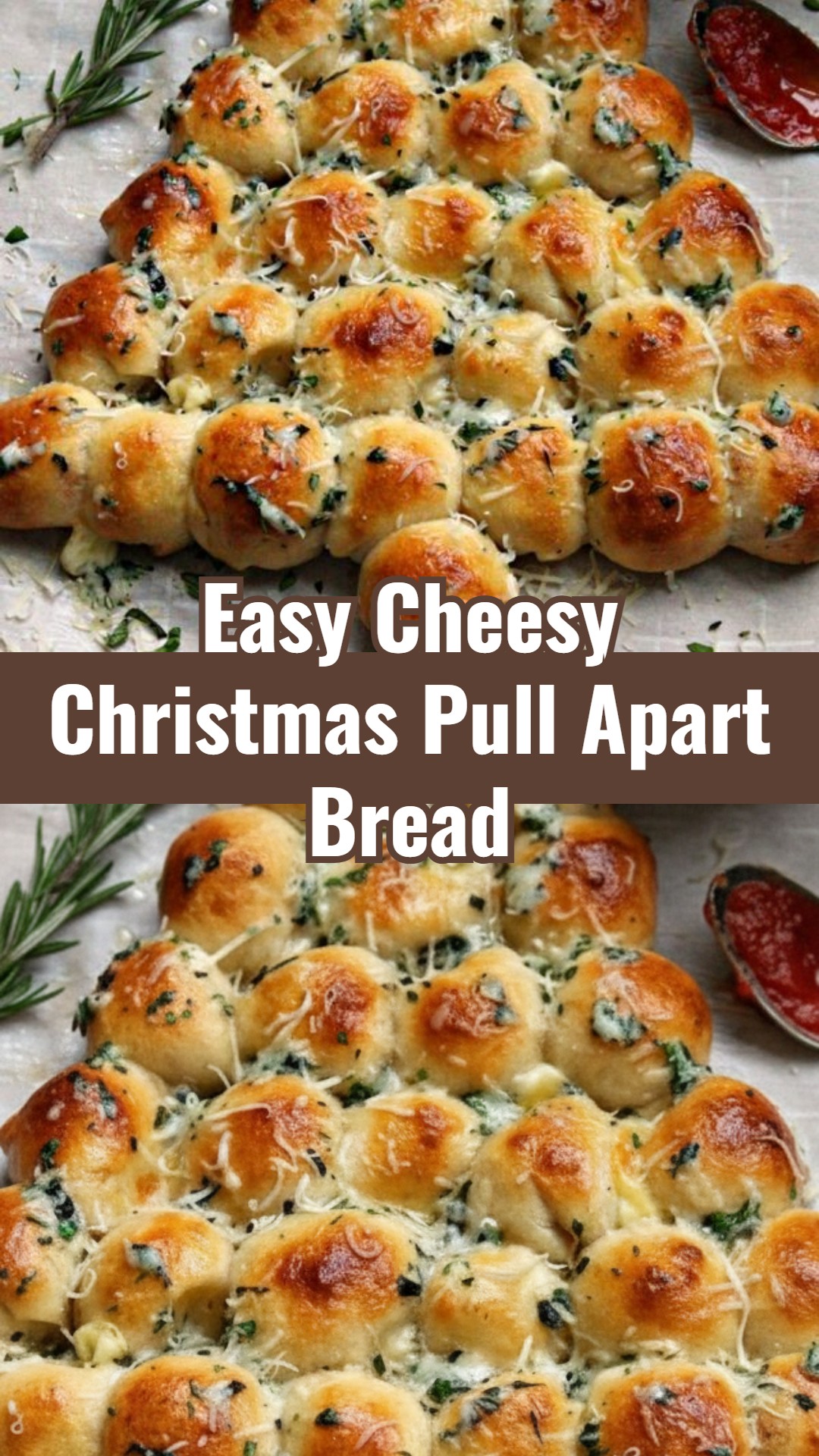 Fast Cheesy Pull Apart Christmas Tree Bread