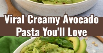 Quick Creamy Avocado Pasta Healthy Vegan Green Spinach Meal