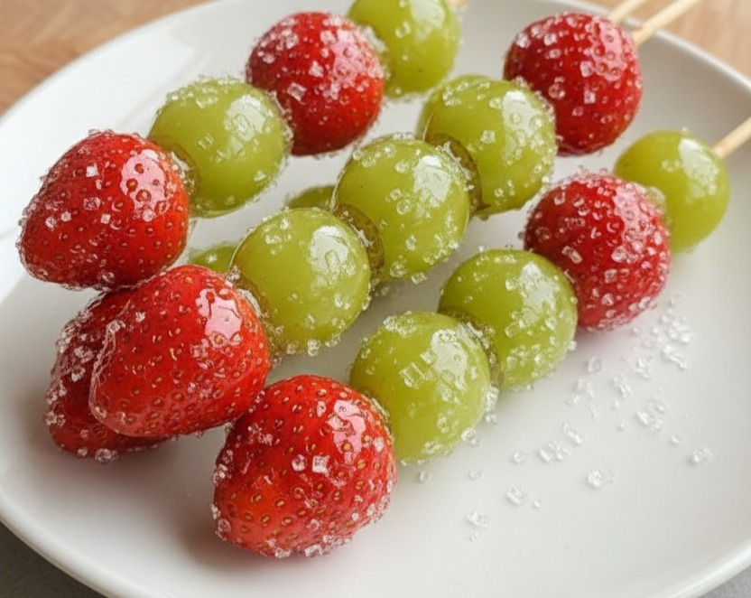 Easy DIY Crunchy Fruit Sweets Make Tanghulu At Home serving