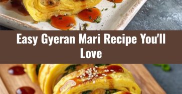 Quick Colorful Gyeran Mari Korean Rolled Omelette with Vegetables