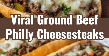 Speedy Ground Beef Philly Cheesesteaks