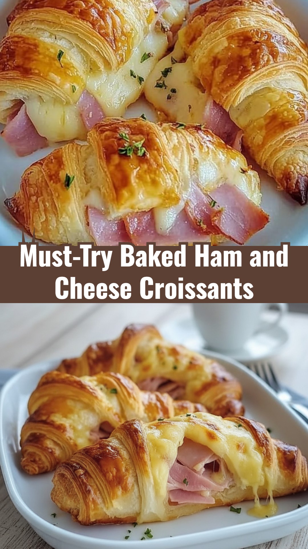 Easy Baked Ham and Cheese Croissant Breakfast Recipes