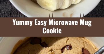 5-Minute Microwave Mug Cookie Yummy Quick Easy Snack